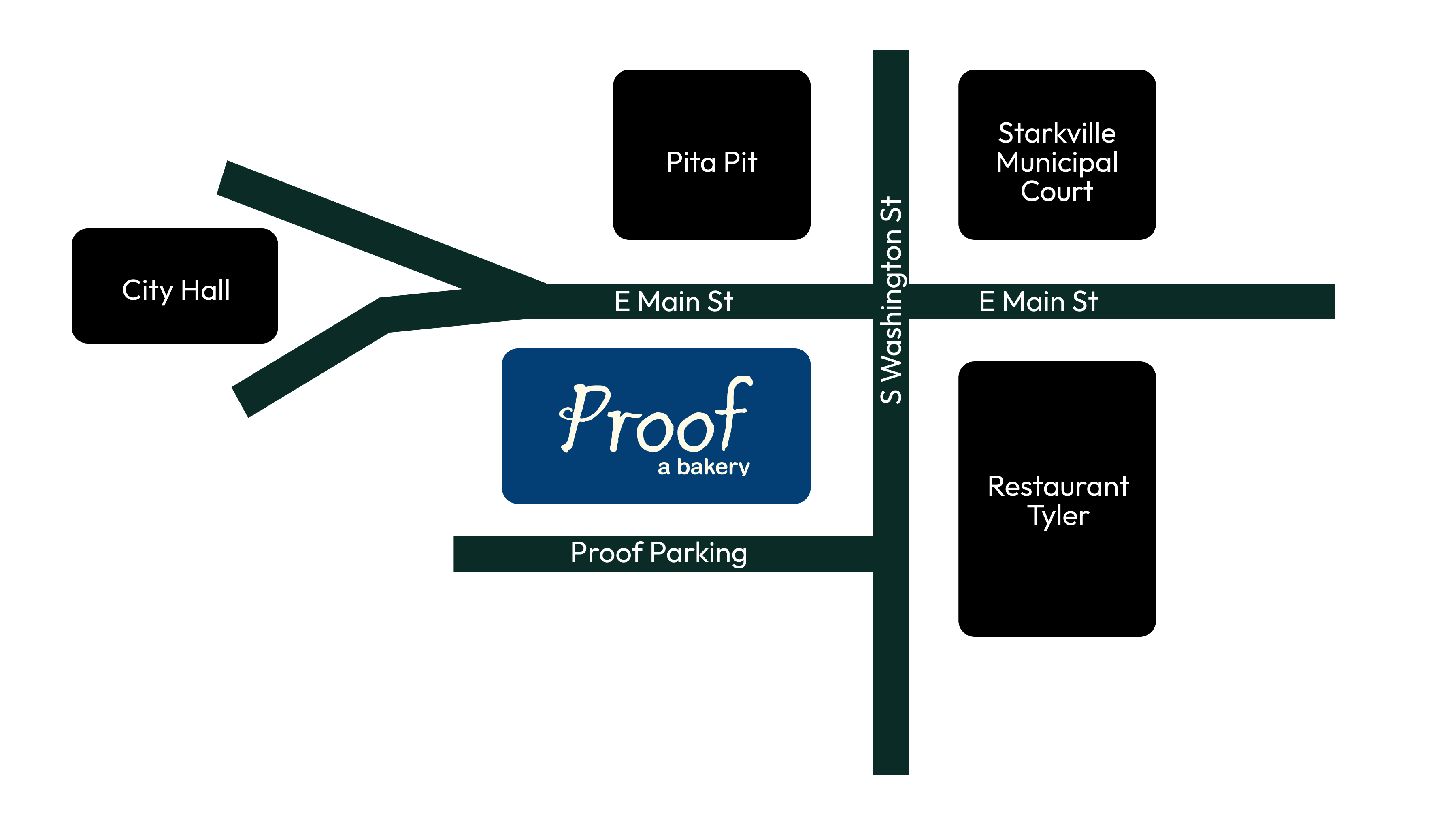 Proof Bakery Parking Map